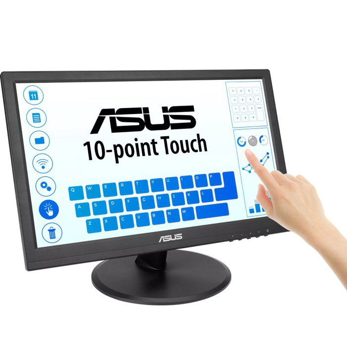 Asus VT169HE Monitor Táctil 15,6 pulg. Full HD IPS Negro Asus VT169HE Monitor Táctil 15,6 pulg. Full HD IPS Negro